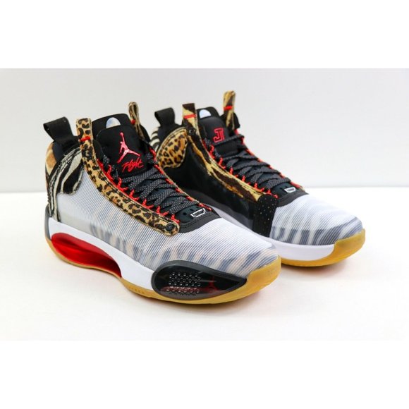 Air Jordan 34 XXXIV Tatum PE Welcome Zoo Red Sz 7Y - Picture 3 of 12